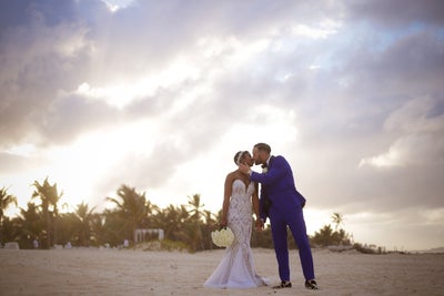 Bridal Bliss: Antonio And Alexis Brought Chic To The Beach For Their Gorgeous Wedding Day